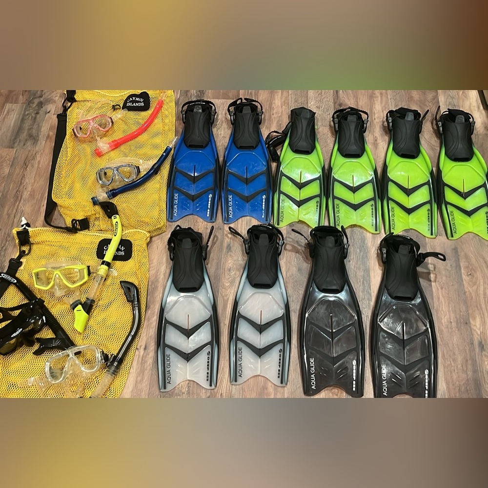 Deep Sea Aqua Glide Family Snorkel Set